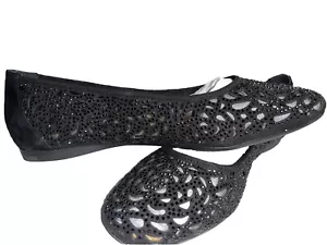 Alex Marie Shimmering Black Leather Beaded - Picture 1 of 5