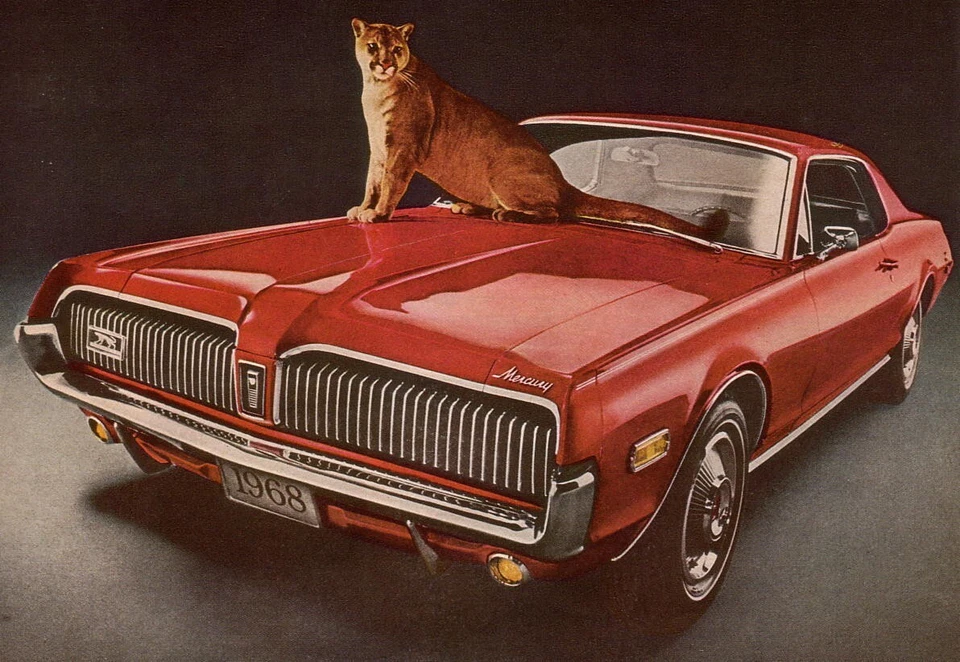 1968 Mercury Cougar  Refrigerator / Tool Box  Magnet - Image 1 of 1