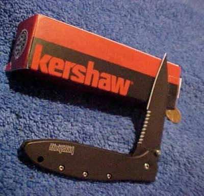New KERSHAW 1660CKTST LEEK Black Speed-Safe assisted framelock knife clip USA pt - Image 1 of 4