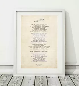The Masterplan - Song Lyric Art Poster Print - Sizes A4 A3 - Picture 1 of 3