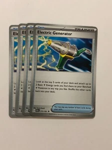 Pokemon Card Paldean Fates 4x Playset Electric Generator 079/091 NM - Picture 1 of 1