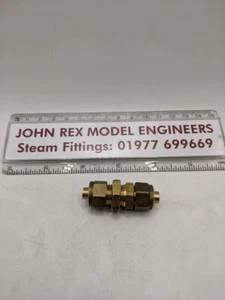 1/4 BSP 1/4 Pipe Bulkhead Connector for Live Steam Engine - Picture 1 of 3