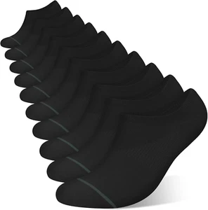 10 Pairs No Show Socks Men Low Cut Ankle Short Casual Thin Invisible Socks with - Picture 1 of 12