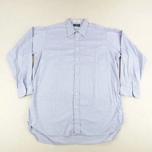 Vintage Gitman Bros Shirt Mens XL Blue Button Up Western Frontier Rochester ^ - Picture 1 of 11