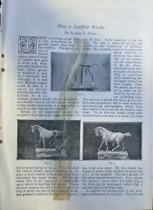 1892 Come funzionano gli scultori illustrato - Foto 1 di 5