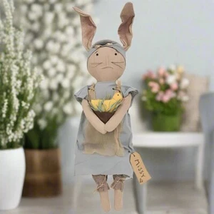 Primitive Ostern Frühling Missy Bunny & ihr Küken Puppe 29 Zoll - Bild 1 von 3