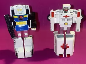 VNTG Popy Gobots Ambulance Police Robot Machine 1983 Transformers Rescue Japan - Picture 1 of 8