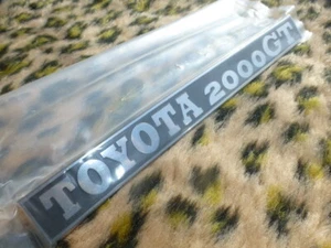 JDM New Precious TOYOTA 2000GT Rear Emblem Toyota Rear Emblem Famous - Picture 1 of 6