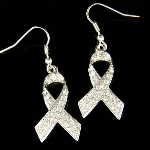 Trasparente Polmoni Cancro ~ Sensibilizzazione Nastro IN Swarovski Cristallo - Immagine 1 di 1