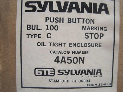 NUEVO PULSADOR SYLVANIA 4A50N Foto 1 de 2