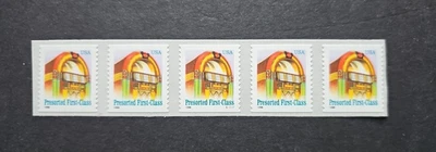 U.S. Stamps SC# 2912a. Strip of 5. Presorted First Class.  P#S11111. MNH - Image 1 of 2