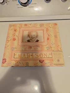 K & Company FRAME A NAME PHOTO ALBUM Personalize Two Pocket Chelsea Pink Album - Picture 1 of 6