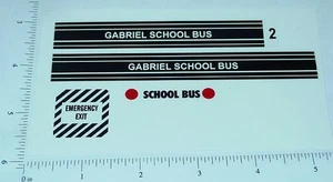 Hubley Gabriel School Bus Replacement Sticker Set HB-003 - Picture 1 of 1