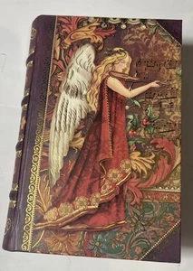 Punch Studio Stash Book Box " Christmas Angel "6.5 x 4.5x 2" - Picture 1 of 7