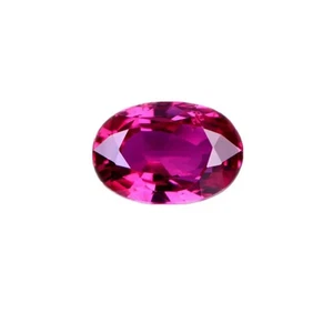 Pink Ruby Mohs Hardness 9 Oval Cut Gemstone Egg Shape Faceted Ruby Gem - Picture 1 of 60