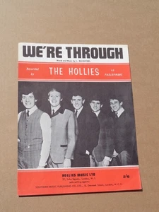 Hollies - We're Through sheet music - Picture 1 of 1