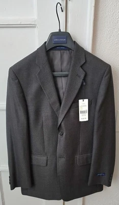 Lord & Taylor BOYS CHARCOAL/BLACK 2-Button Blazer/Jacket  SIZE 18R New/Tags $125 - Image 1 of 4