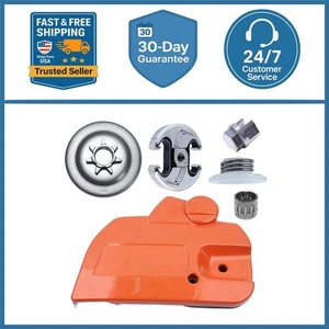 Motorsäge Bremse Kupplungsdeckel und 0,325" 7T Kupplungstrommel für Husqvarna 445 450 Wi... - Bild 1 von 10