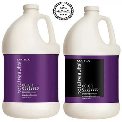 Conjunto duplo de xampu e condicionador Matrix Color Obsessed 128 oz + bombas grátis - Imagem 1 de 2