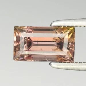 💎 1,30ct Baguette natürlicher hellgrün rosa Turmalin - unbeheizt, Afrika Edelstein - Bild 1 von 4