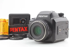 [Come nuovo con cinturino] Obiettivo Pentax 645N SMC FA 75mm f2.8 + 120 pellicole posteriori x2 dal GIAPPONE - Foto 1 di 18