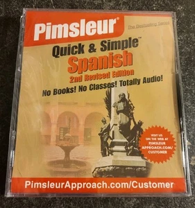 Pimsleur Spanish Quick & Simple Audio CDs 2nd Rev Edition New/Sealed 8 Lessons - Imagen 1 de 2