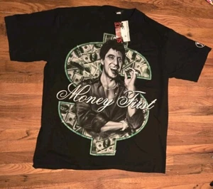 SCARFACE Vintage Heavy T-shirt - Money First - NEW W/ Tags - 2XL - Picture 1 of 6