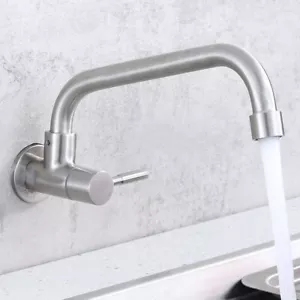 Neu ! 360° Wandmontage Kaltwasser Standventil Wasserhahn Küche Spültischarmatur - Bild 1 von 9