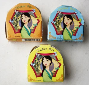3X CAJA DE PEGATINAS MULAN VINTAGE RARA DE LOS 90 CON 144 MINI PEGATINAS TAIWÁN ¡NUEVA! - Imagen 1 de 6