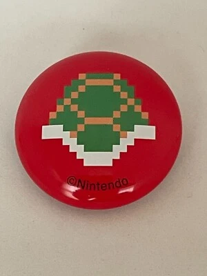 Nintendo Super Mario Bros. Green Shell 1.375" (3.5 cm) Pinback Button - Image 1 of 2