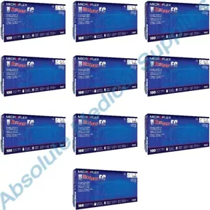 *1,000-Gloves* Microflex Ultra Sense EC PF Nitrile Medium Blue USE-880-M - Picture 1 of 2