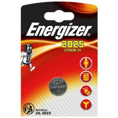 1X Energizer CR2025 Coin Lithium Battery Single 2025 3V DL2025 - EXP JUL 2017 - Image 1 of 1