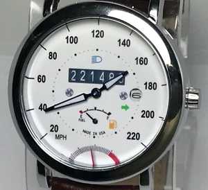 Reloj Nuevo Velocímetro Coche Moto Cuarzo Automático Fecha Sub-Segundo 3ATM WR - Imagen 1 de 8