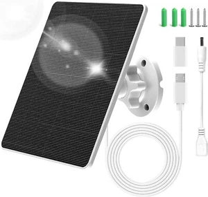 QLAYA Solar Panel for Ring Camera, 5W Solar Charger Compatible with Ring light - Picture 1 of 6