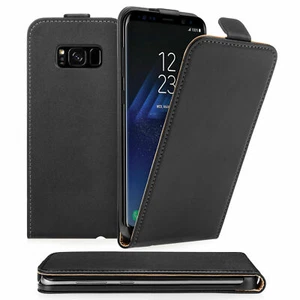 Lujo Cuero Genuino Real Abatible Estuche Cubierta para varios Samsung Galaxy S9 PLUS - Imagen 1 de 12