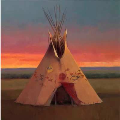 Tom GILLEON "Soldados Caídos" Edición Limitada Arte en Lienzo 16" x 16" Arte Caballo Foto 1 de 4