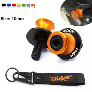For KTM DUKE 125 200 250 390 690 790 Swingarm Spool Slider Stand Screws Keychain - Picture 1 of 14