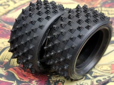 Vintage NOS ASC6820 6820 TQ-20 TQ20 Rear Tires  RC10 Ultima Losi JRX2 YZ10 - Image 1 of 4