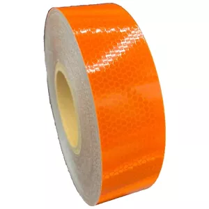 Cinta Reflectante Naranja Alta Intensidad 2" HIP Tipo 4 Oralite Nikkalite Prismática - Imagen 1 de 9
