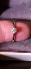 Diamond Engagement Ring, White Gold Hallmarked Solitaire Beautiful 