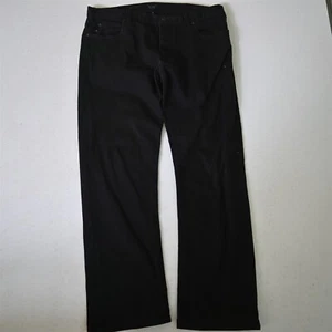 Armani Jeans 36x30 J21 Skinny Button Fly Black Stretch Denim Mens Jeans - Picture 1 of 10