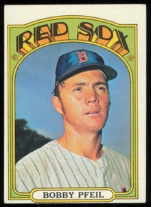 1972 TOPPS BOBBY PFEIL BOSTON RED SOX #681 VG/EX - HIGH #
