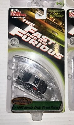 Racing Champions Fast & Furious Series 1 1995 Honda Civic Si plateado 1:64 Foto 1 de 3