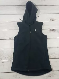 UA Under Armour Women's Synthetic Fleece Vest Black XS Lined G5 - Picture 1 of 9