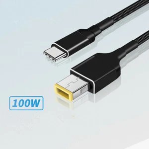 100W PD USB Type C Male Input to Slim tip Male Power Charging Cable for ThinkPad - Picture 1 of 6