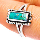 Arizona Turquoise 925 Sterling Silver Ring Size 8.5 Ana Co R4458
