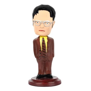 Resin Schrute Bobblehead 15 Cms | The office Merchandise Jim & Pam (Multicolour) - Picture 1 of 3
