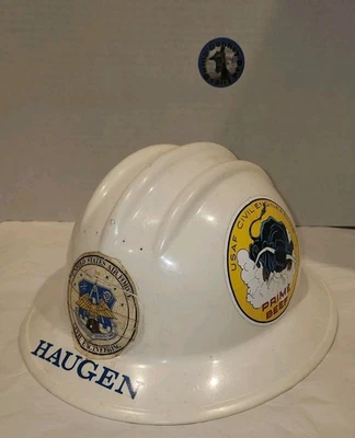 Sombrero duro Bullard de ala completa hervido 1961 sombrero de ingeniería de la USAF coleccionable  Foto 1 de 4