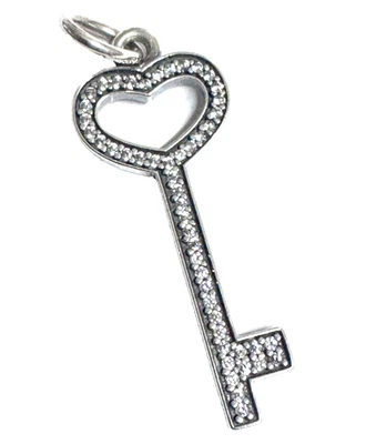 Pandora Plata Esterlina Desbloquear Mi Corazón Llavero Colgante 390369CZ Foto 1 de 4