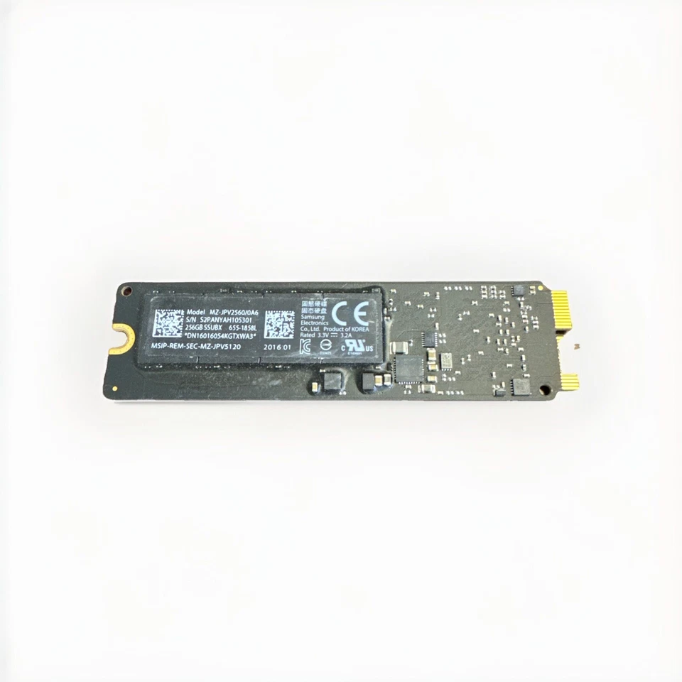256GB SSD Apple MacBook Pro 2015 A1502 A1398 Air A1465 A1466 Solid State Drive - Image 1 of 1